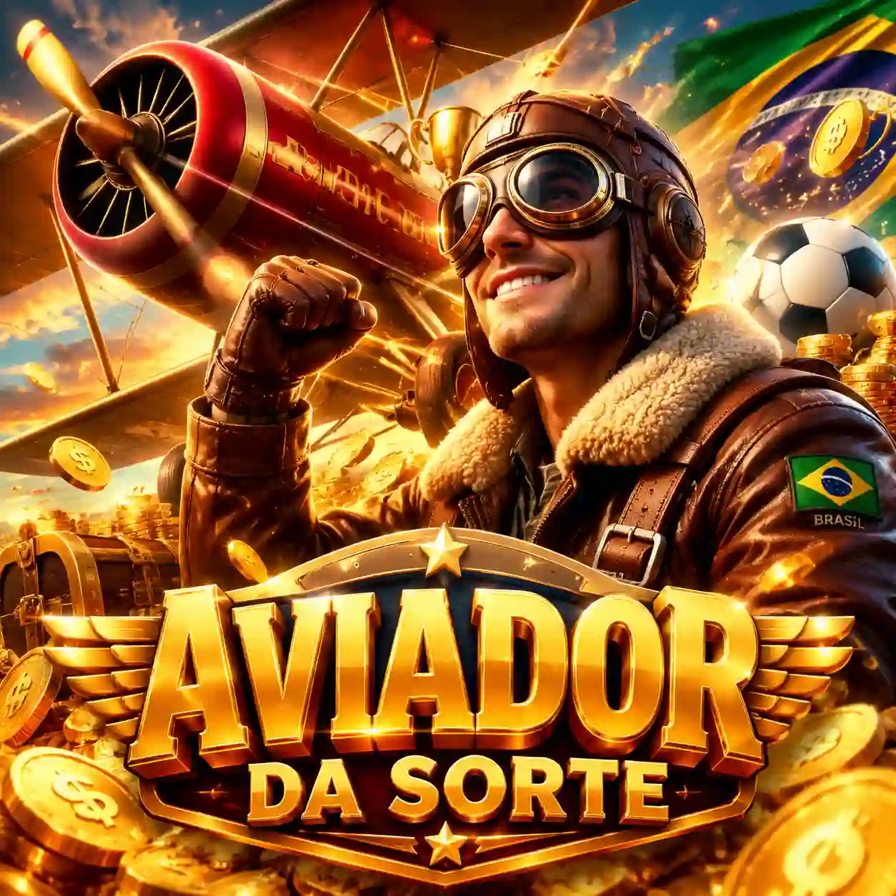 capa do jogo Aviator com avião decolando